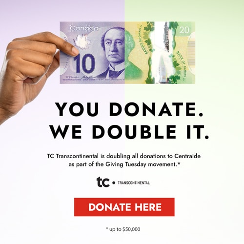 You donate. We double it.